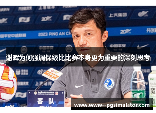 谢晖为何强调保级比比赛本身更为重要的深刻思考